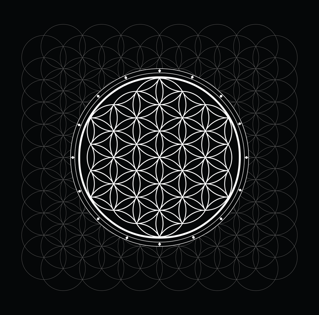 FLOWER OF LIFE | CLOTH BANDANA | CRYSTAL GRID | $11.11